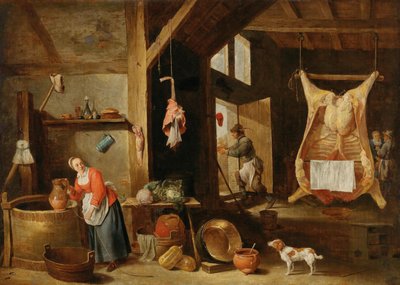 Interior of a Butcher Shop by David Teniers the Younger